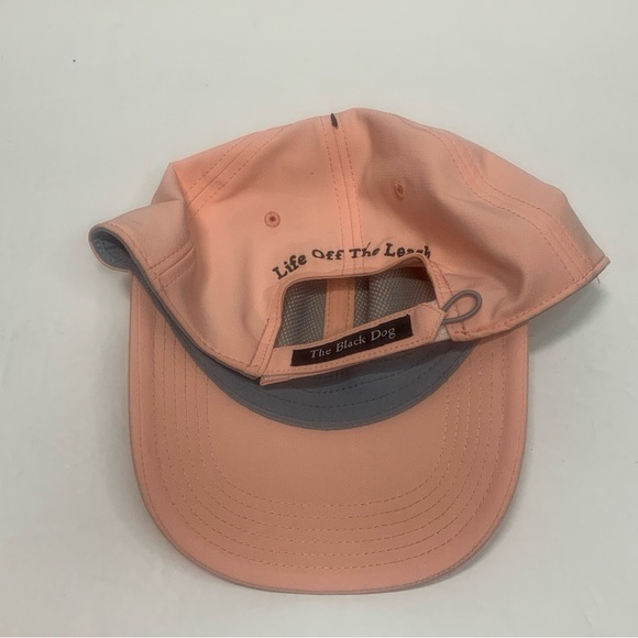 The Black Dog Baseball Hat Cap Embroidered Adjustable Adult Peach Cream NWT main image 5